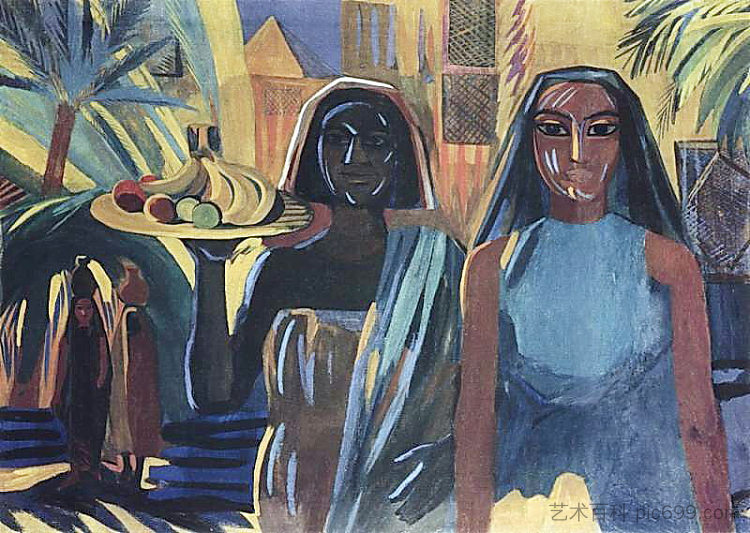 埃及妇女 Egyptian women (1911; Egypt  )，马蒂罗斯