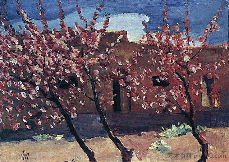 开花的桃子 Flowering peaches (1922)，马蒂罗斯