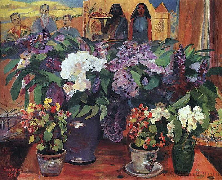 工作坊里的鲜花 Flowers in the workshop (1958; Armenia  )，马蒂罗斯