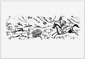 菲尔道西“沙赫纳梅”的一首诗的插图 Illustration to a poem by Firdausi ‘Shahnameh’ (1934)，马蒂罗斯