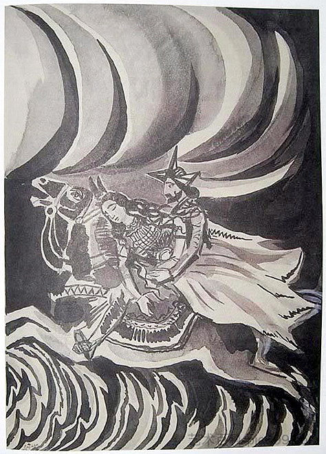 “亚美尼亚民间故事”插图 Illustration to 'Armenian folk tales' (1937; Armenia  )，马蒂罗斯