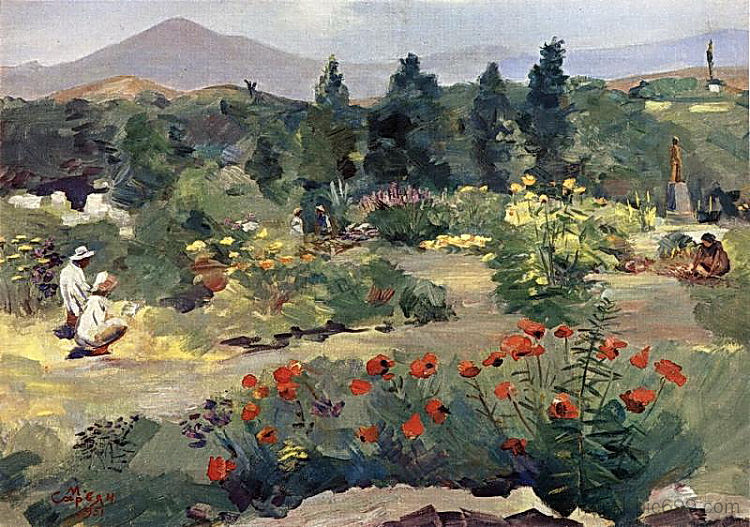 在植物园里 In the botanical garden (1951; Armenia  )，马蒂罗斯