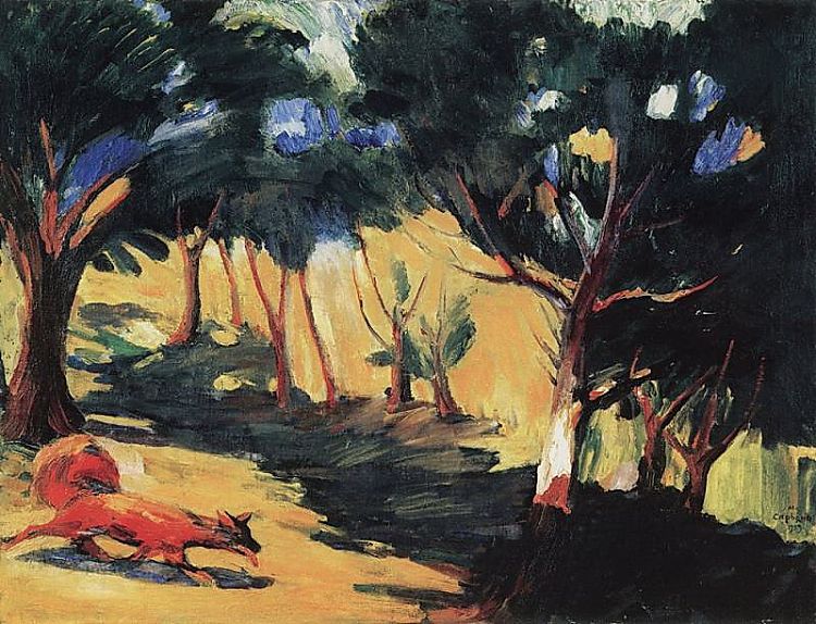 在桑贝克的小树林里 In the Grove in Sambek (1909)，马蒂罗斯