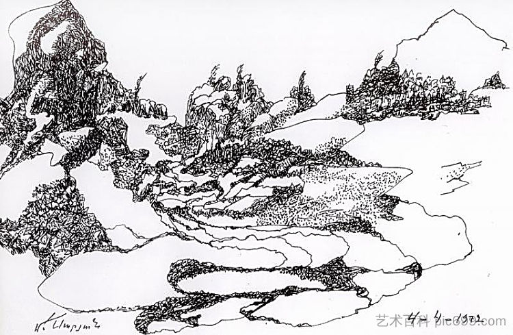 山地景观 Mountain landscape (1972; Armenia  )，马蒂罗斯