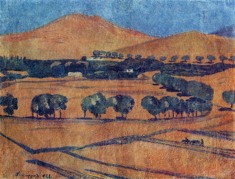 在山坡上 On the mountain slopes (1922)，马蒂罗斯