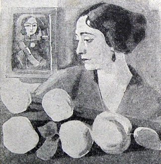 艺术家妻子的肖像 Portrait of artist’s wife，马蒂罗斯