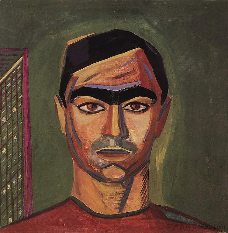 姆纳察坎·久尔纳扎良的肖像 Portrait of Mnatsakan Gyulnazaryan (1915)，马蒂罗斯
