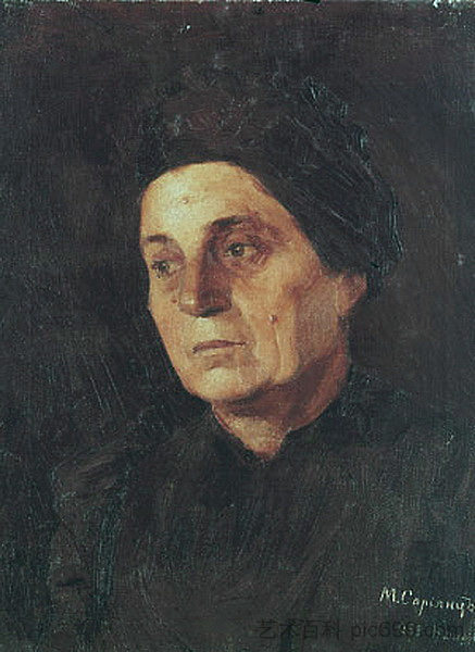 母亲的肖像 Portrait of mother (1898; Armenia  )，马蒂罗斯