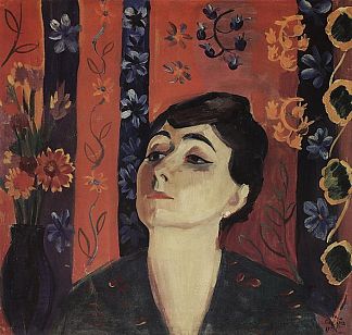 尼娜·科穆尔兹扬的肖像 Portrait of Nina Komurdzhyan (1917)，马蒂罗斯
