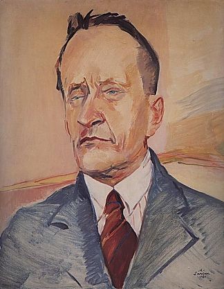 钢琴家康斯坦丁·伊古姆诺夫的肖像 Portrait of the pianist Konstantin Igumnov (1934)，马蒂罗斯