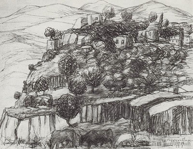 乡村景观 Rural landscape (1962; Armenia  )，马蒂罗斯