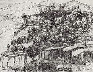 乡村景观 Rural landscape (1962; Armenia                     )，马蒂罗斯