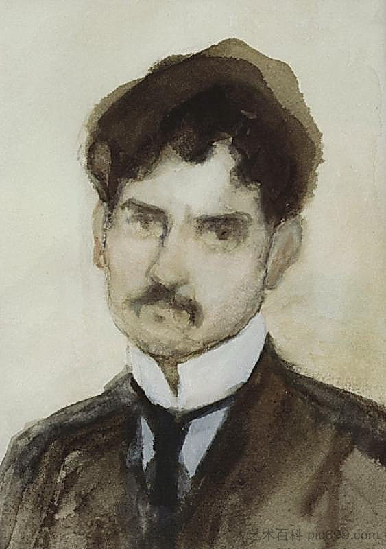 自画像 Self-portrait (1902; Armenia  )，马蒂罗斯