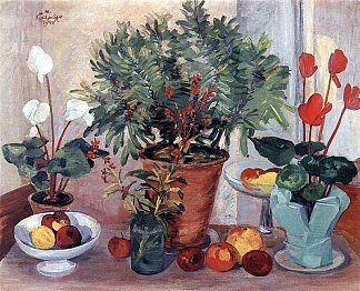 静物（仙客来） Still Life (Cyclamen) (1940; Armenia                     )，马蒂罗斯