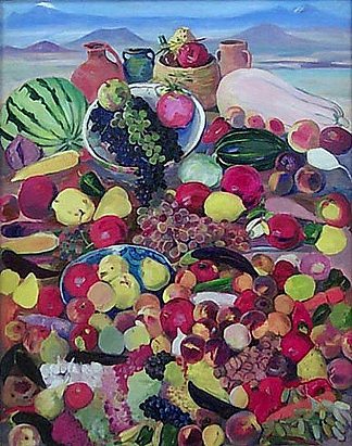 阿拉加特岩石山坡上的水果 The fruits from rocky slopes of Aragats (1958; Armenia                     )，马蒂罗斯