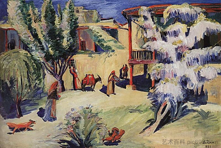 埃里温的院子 Yard in Yerevan (1928)，马蒂罗斯