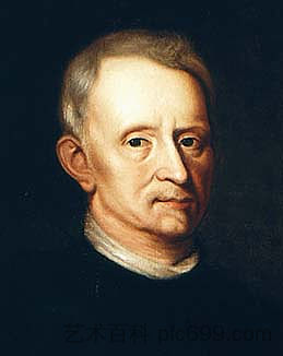 Jan Baptist Van Helmont（不是Robert Hooke） Jan Baptist Van Helmont (not Robert Hooke) (c.1674)，玛丽·比尔