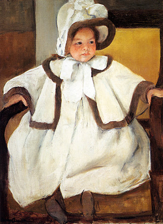 穿白大褂的艾伦·玛丽·卡萨特 Ellen Mary Cassatt In A White Coat (c.1896)，玛丽·卡萨特