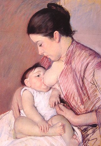 母性 Maternity (c.1890)，玛丽·卡萨特