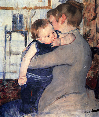 母亲与孩子 Mother And Child (1889)，玛丽·卡萨特