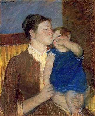 母亲的晚安吻 Mother s Goodnight Kiss (1888)，玛丽·卡萨特