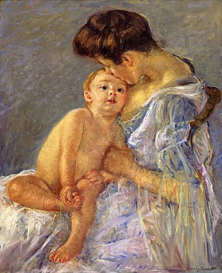 母亲 Motherhood (c.1906)，玛丽·卡萨特