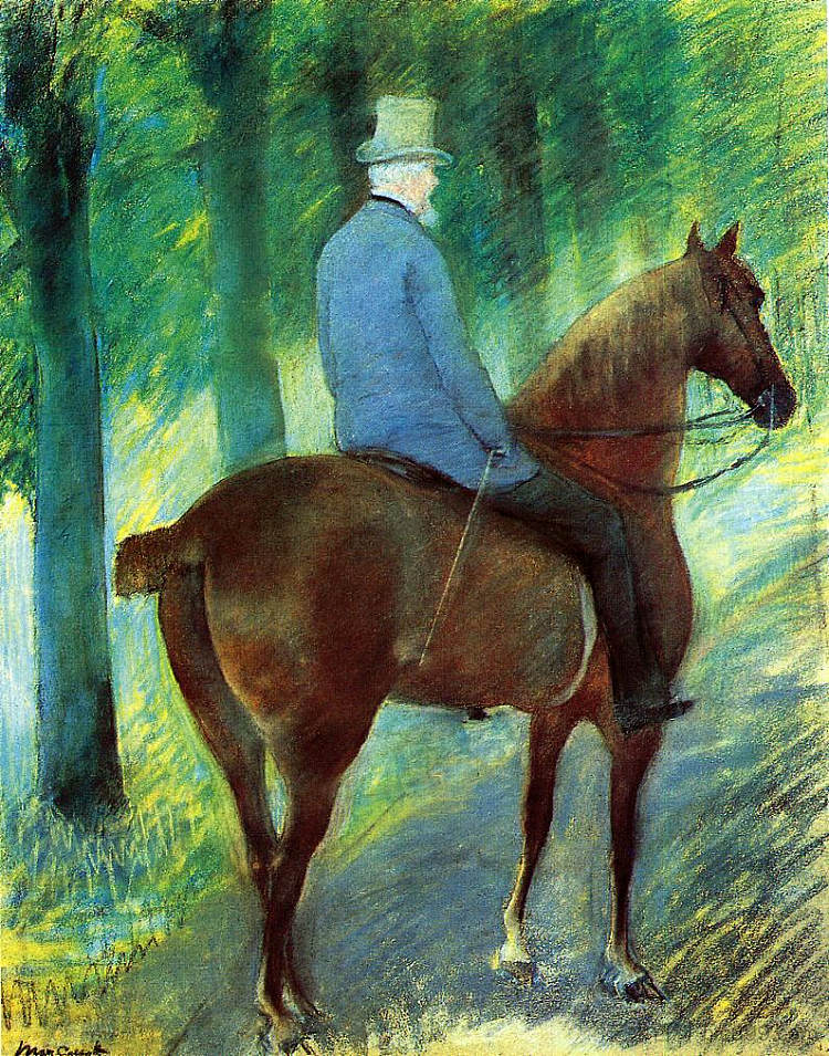 马背上的罗伯特·卡萨特先生 Mr. Robert S. Cassatt on Horseback (1885)，玛丽·卡萨特