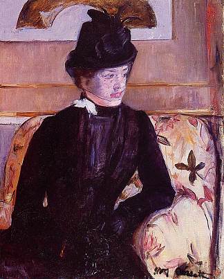 黑衣加德纳·卡萨特夫人 Mrs. Gardner Cassatt in Black (1880)，玛丽·卡萨特