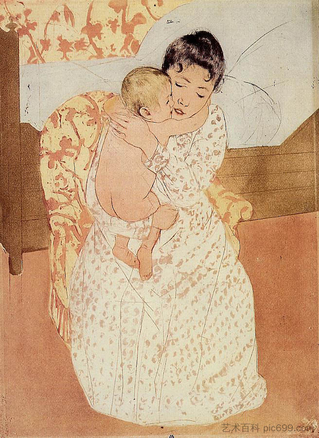 裸体儿童 Nude Child (1890 - 1891)，玛丽·卡萨特