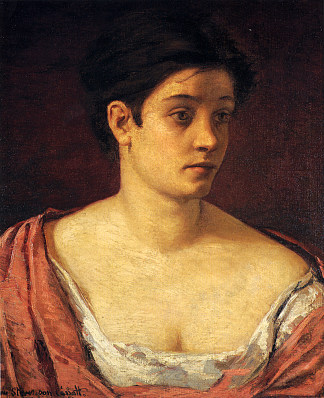一个女人的肖像 Portrait Of A Woman (1872)，玛丽·卡萨特