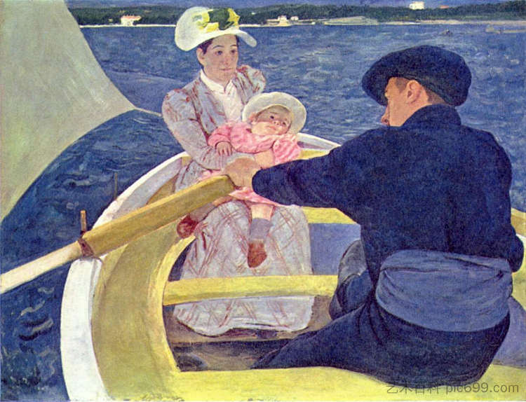 划船派对 The Boating Party (1893 - 1894)，玛丽·卡萨特