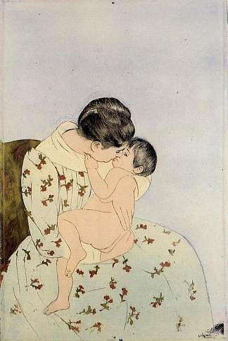 吻 The Kiss (1890 – 1891)，玛丽·卡萨特