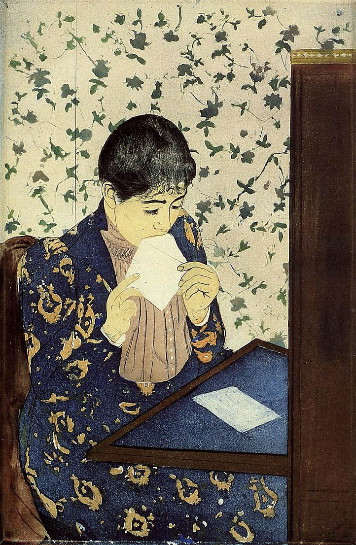 这封信 The Letter (1890 - 1891)，玛丽·卡萨特