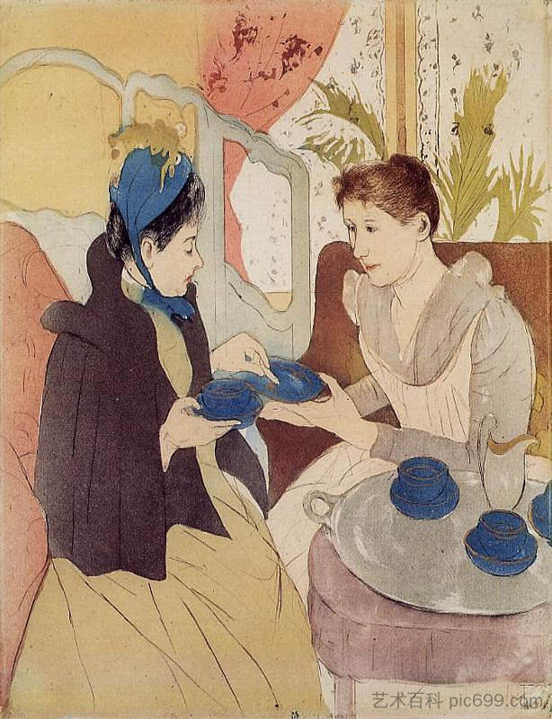 访问 The Visit (1890 - 1891)，玛丽·卡萨特