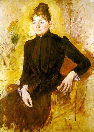 黑衣女人 Woman in Black (c.1882)，玛丽·卡萨特