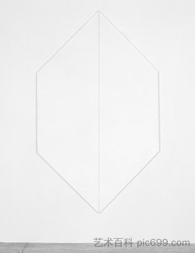 无题（白色六边形） Untitled (White Hexagon) (1964)，玛丽·科斯