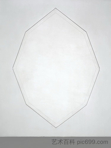 无题（白色八角形） Untitled (White Octagon) (1964)，玛丽·科斯