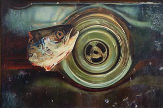 钢水槽中的鱼头 Fish Head in Steel Sink (1983)，玛丽·普拉特