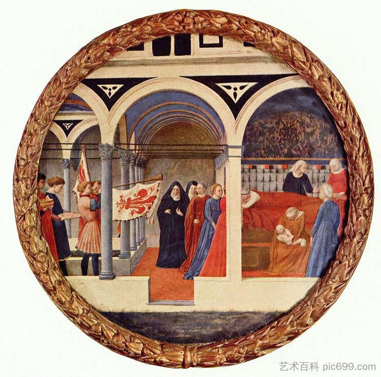 分娩托盘 Birth tray (1425 - 1428),马萨乔