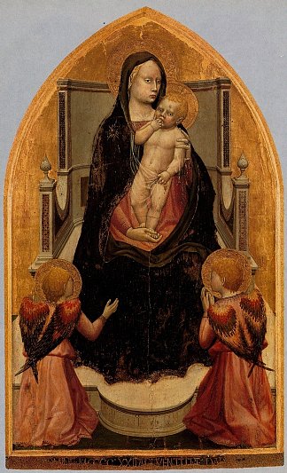 圣乔维纳莱三联画。中央面板 San Giovenale Triptych. Central panel (c.1422 – 1423)，马萨乔