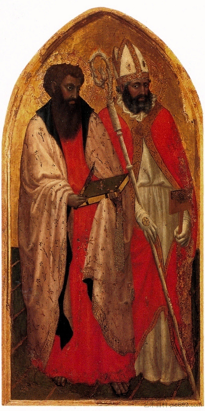 圣乔维纳莱三联画。左面板 San Giovenale Triptych. Left panel (c.1422)，马萨乔