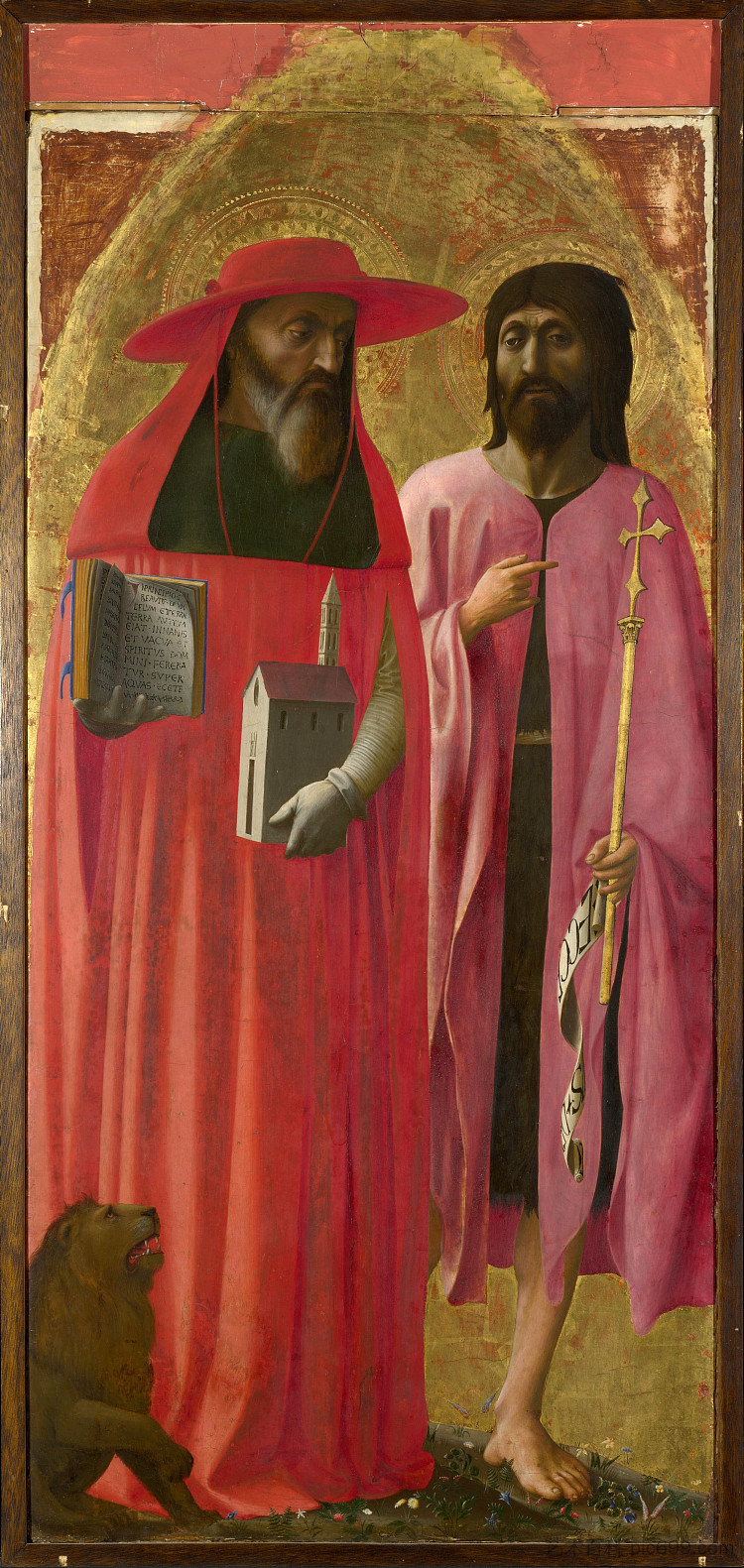 圣杰罗姆和施洗者圣约翰 St Jerome and St John the Baptist (1426 - 1428)，马萨乔