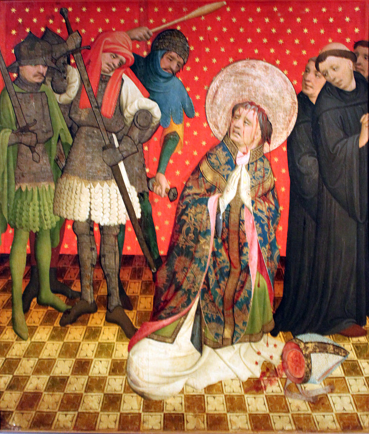 坎特伯雷圣托马斯的殉难 The Martyrdom of Saint Thomas of Canterbury (c.1426)，弗兰克大师