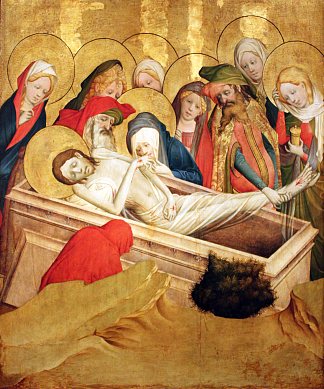 埋葬 The Entombment (c.1430)，弗兰克大师