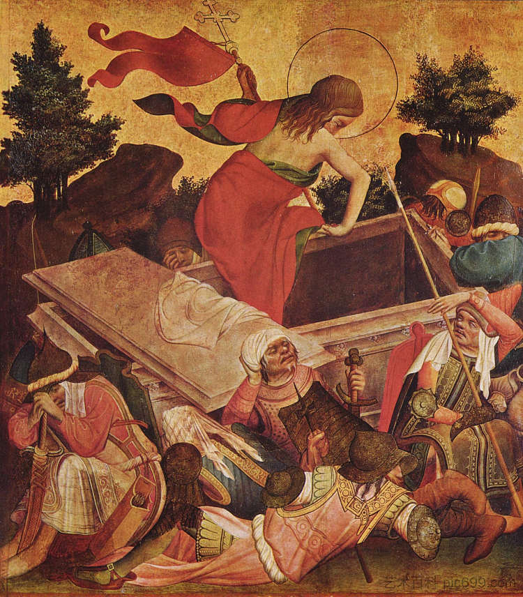 耶稣的复活 Resurrection of Jesus (c.1424)，弗兰克大师