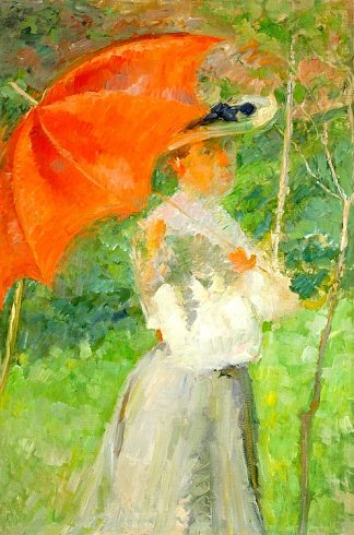 红色阳伞 The Red Parasol (1904)，马杰·斯特内