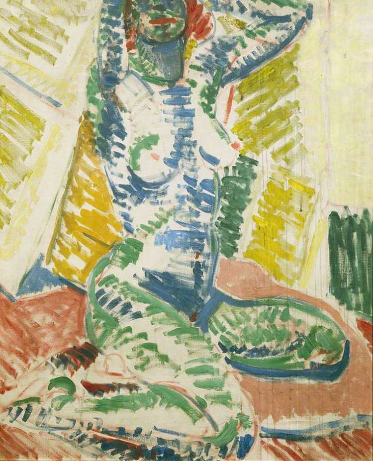 跪着裸体 Kneeling Nude (1915)，马修·史密斯