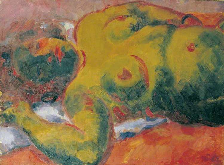 斜倚的裸体 Reclining Nude (1922)，马修·史密斯