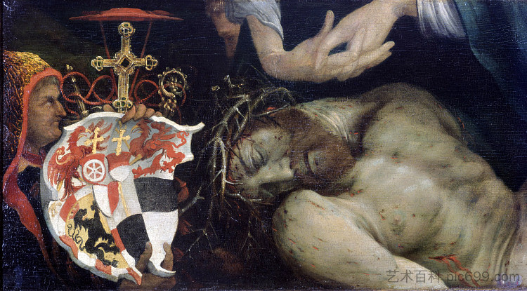 基督的哀歌(细节) Lamentation of Christ (detail) (c.1525),马蒂亚斯·格吕内瓦尔德