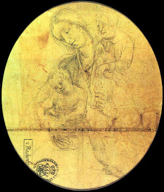 玛丽与孩子和年轻的圣约翰 Mary with the Child and Young St. John (1515)，马蒂亚斯·格吕内瓦尔德